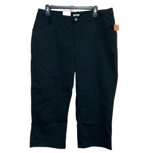 Cherokee NWT black cropped pants women’s 14